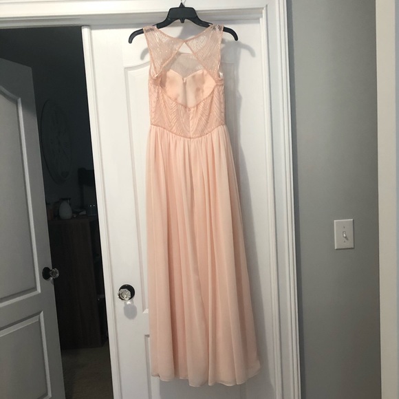 David’s Bridal petal pink dress size 0 - Picture 2 of 3